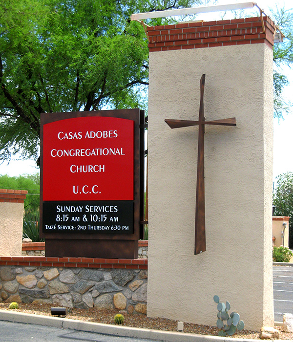 Casas Adobes front-sign